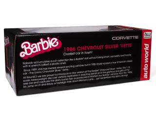 Chevrolet Corvette 1986  *Barbie* Coolest Car in Town, silver Auto World 1:18